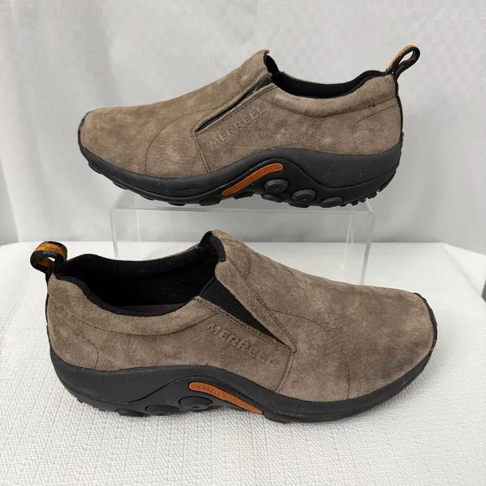 Merrell Jungle Moc Shoes Mens Size 8.5 Gunsmoke Suede Slip On Casual